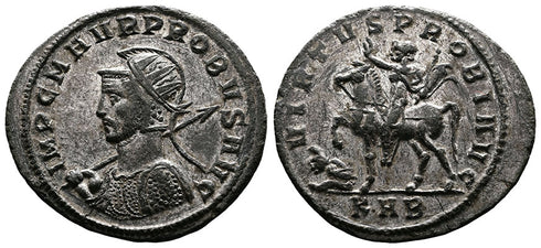 Ancient Roman coin of the Emperor Probus - Probus on Horseback. Serdica Mint - EF
